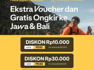 Promo Decathlon Pesta Gajian Extra Voucher hingga Rp. 50.000 dengan gratis ongkir Jawa–Bali periode 25 November–4 Desember 2025