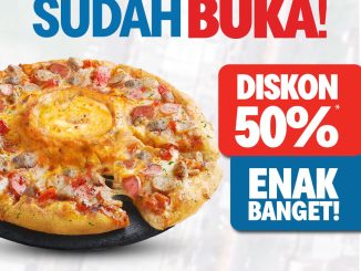 Promo Domino’s Pizza Opening Kota Harapan Indah Diskon 50% untuk menu pizza spesial