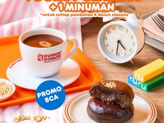Promo DUNKIN’ BCA Beli 8 GRATIS 4 Donut tanggal 07 Mei 2026 di outlet Bandung