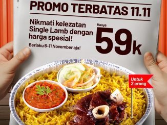 Promo Emado’s 11.11 Personal Lamb Rp. 59.000 berlaku 6–11 November 2025 di semua outlet Emado’s Indonesia