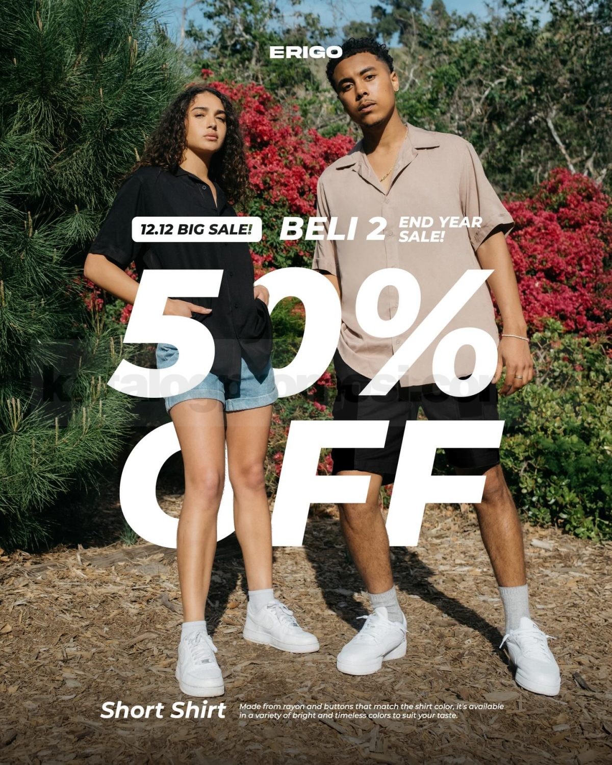 Promo Erigo Store 12.12 Big Sale Beli 2 Diskon 50% Promo Erigo Store 12.12 Big Sale beli 2 diskon 50% berlaku 12 Desember 2025 untuk produk pilihan.