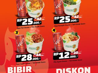 Promo Es Teler 77 Bibir Dower Diskon Membara mulai Rp. 12.000 untuk menu dower via online delivery