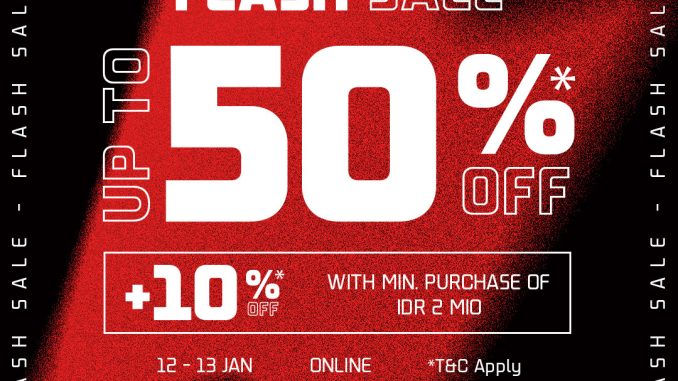 Promo FOOT LOCKER Flash Sale diskon hingga 50% + 10% OFF online Januari 2026