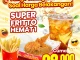 Promo Fritto Chicken Super Fritto Hemat 1 Rp. 28.000 lengkap ayam crispy, nasi, kentang & es teh