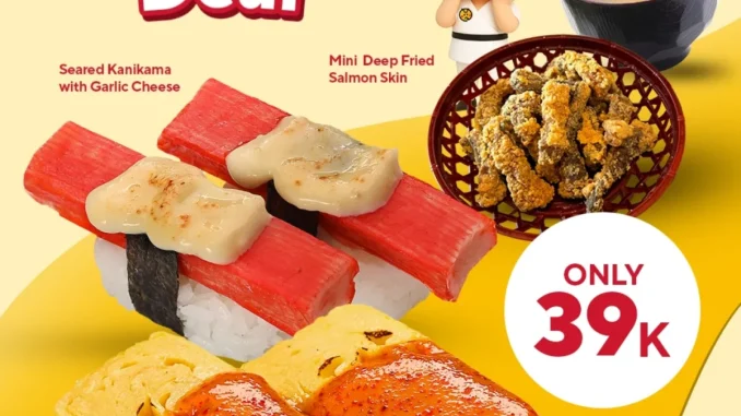 Promo Genki Sushi TikTok Special Sushi Deal Rp. 39.000 paket sushi dine in voucher TikTok outlet tertentu