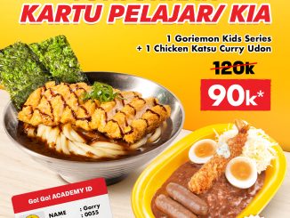 Promo Go! Go! CURRY! Hari Anak Sedunia Paket Spesial mulai Rp. 90.000 untuk pemilik KIA, Kartu Pelajar, atau Mahasiswa