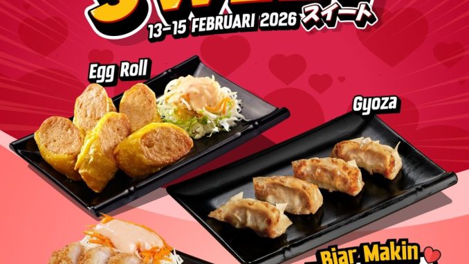 Promo Gokana Extra Sweet Side Dish Rp. 14.000 untuk Gyoza, Egg Roll, dan Chicken Katsu