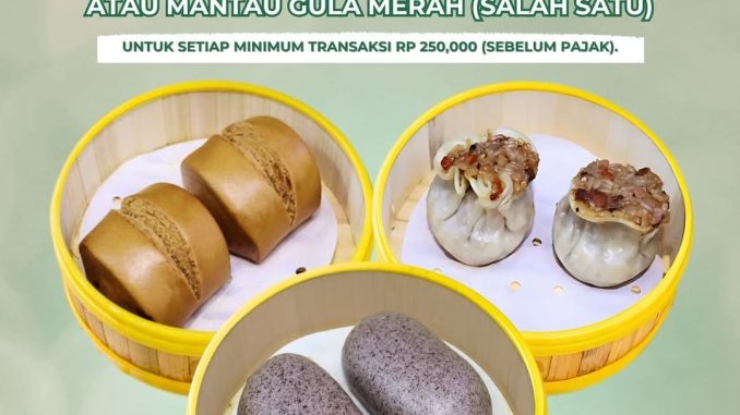 Promo Grand Wingheng Gratis Dimsum Favorit mulai transaksi Rp. 250.000, berlaku 7 Nov 2025 – 31 Jan 2026