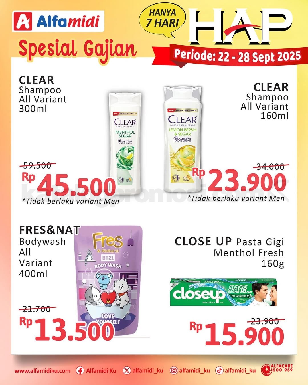 Promo HAP ALFAMIDI periode 22-28 September 2025 Promo HAP ALFAMIDI periode 22-28 September 2025 4