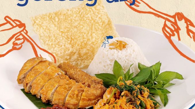 Promo Hello Sunday NEW! Nasi Ayam Goreng Arjuna Rp95.000 dengan ayam goreng organik, urap, dan sambal bajak