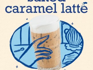 Promo Hello Sunday NEW! Salted Caramel Latte Rp55.000 dengan espresso, fresh milk, dan salted caramel sauce