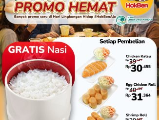 Promo HokBen Aksi Hijau Menu Pilihan mulai Rp. 15.455 dengan gratis nasi dan salad