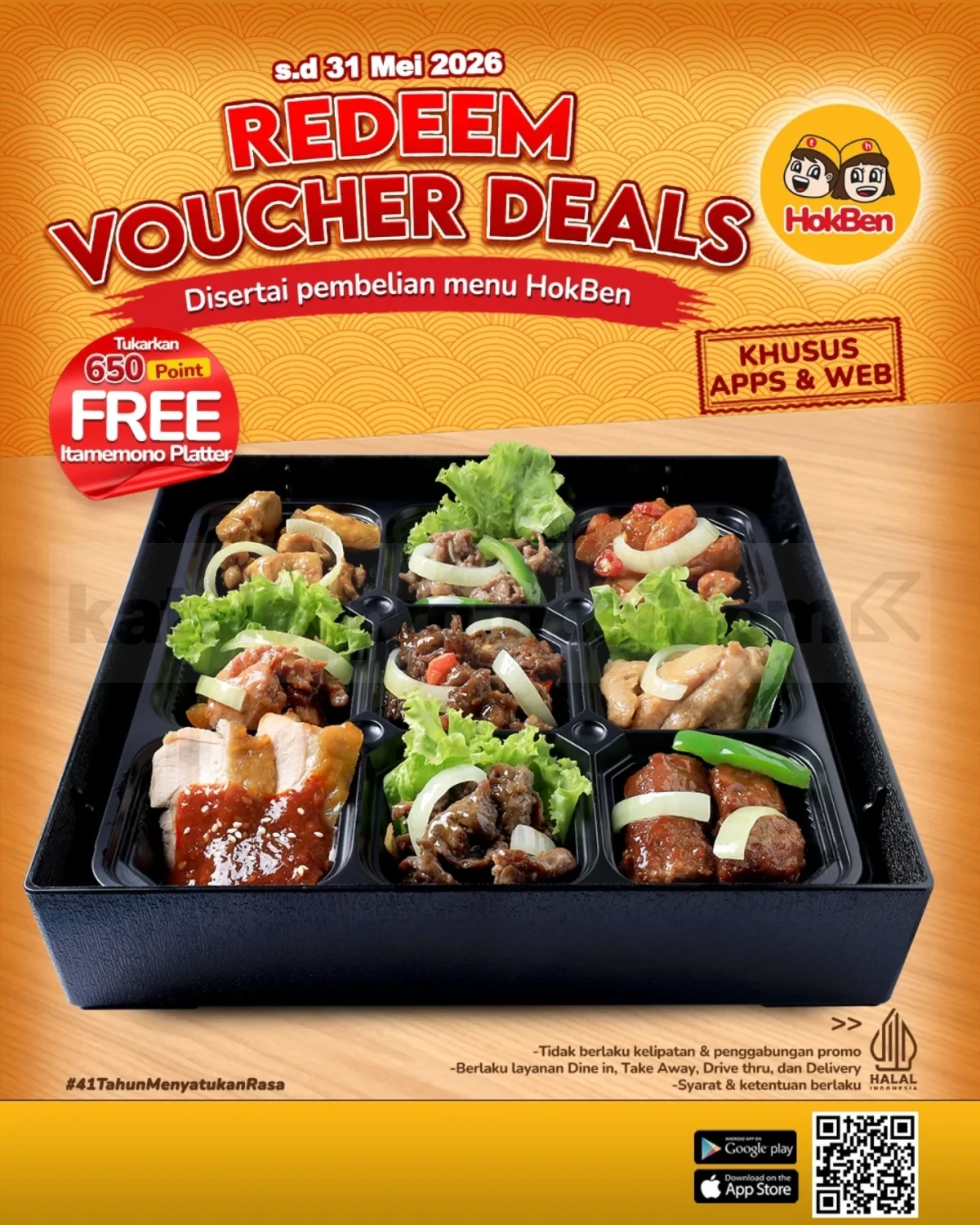 Promo HokBen First Installer Gratis Irodori Bento 4 Promo HokBen First Installer Gratis Irodori Bento 4 1