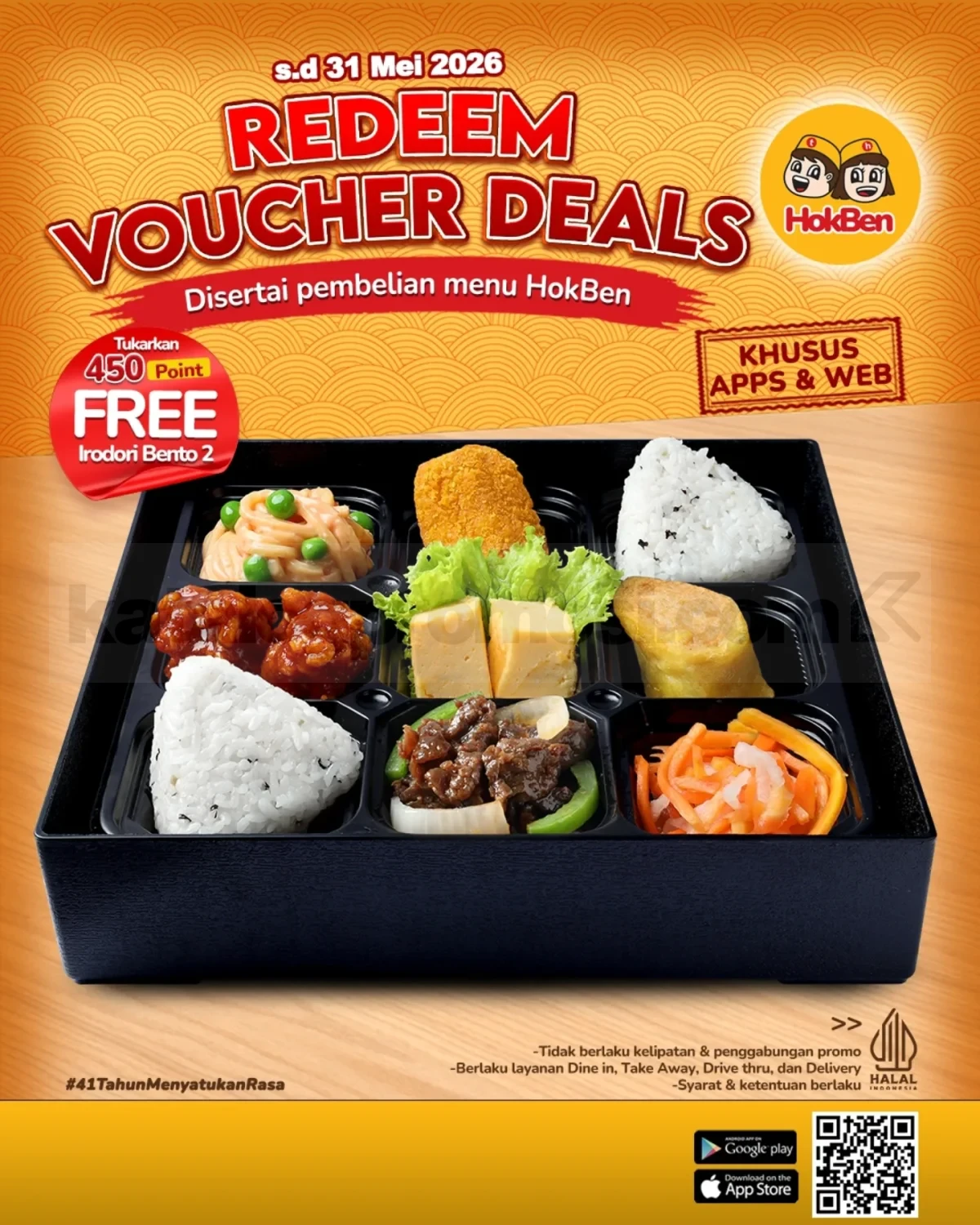 Promo HokBen First Installer Gratis Irodori Bento 4 Promo HokBen First Installer Gratis Irodori Bento 4 3