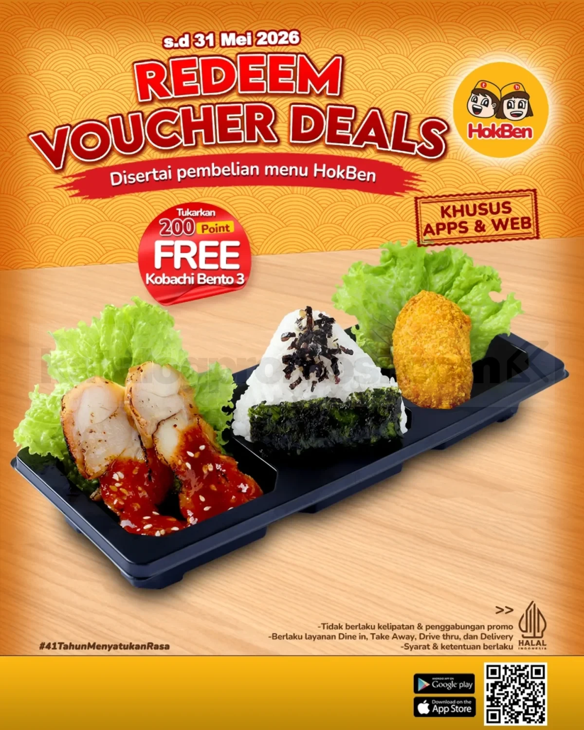 Promo HokBen First Installer Gratis Irodori Bento 4 Promo HokBen First Installer Gratis Irodori Bento 4 4