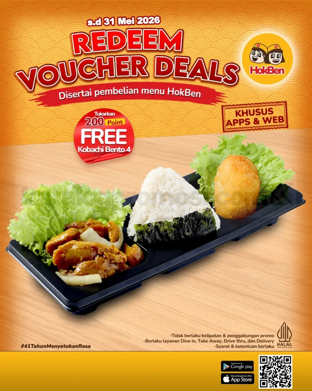 Promo HokBen First Installer Gratis Irodori Bento 4 Promo HokBen First Installer Gratis Irodori Bento 4 5