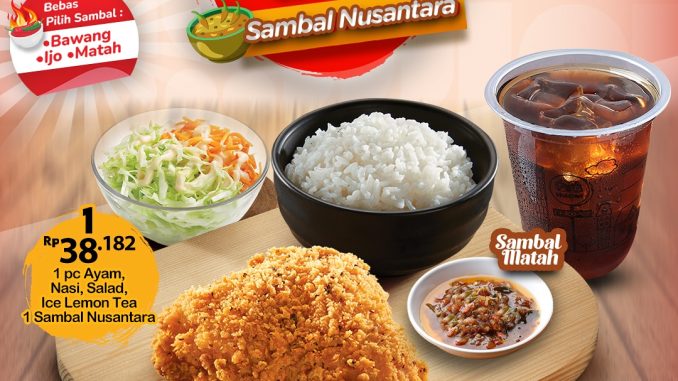 Promo HokBen Fried Chicken Sambal Nusantara Mulai Rp. 38.182 1