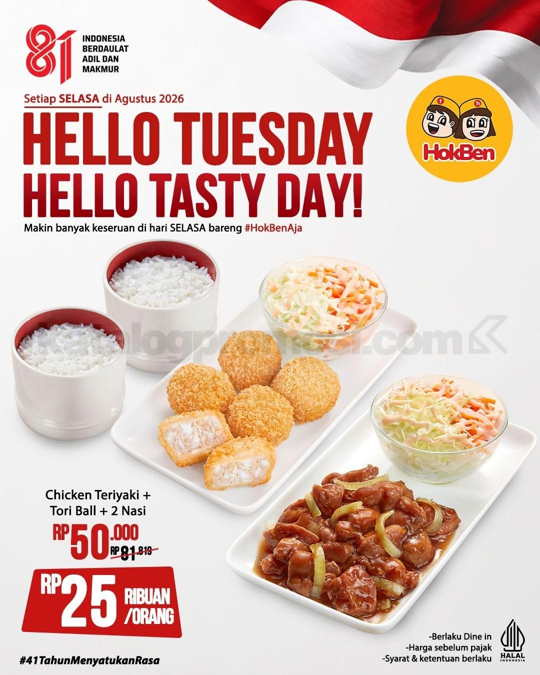 Promo HokBen Hello Tuesday Paket Berdua Mulai Rp. 25 Ribuan Promo HokBen Hello Tuesday Paket Berdua Mulai Rp. 25 Ribuan 1