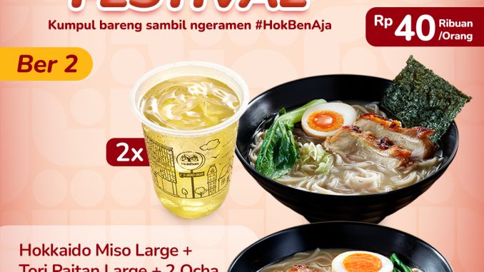 Promo HokBen Hoka Ramen Festival Mulai Rp36 Ribuan 1