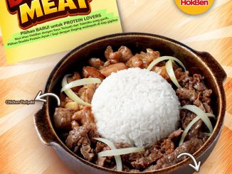 Promo HokBen NEW! Double Meat mulai Rp. 54.546 dengan pilihan Beef, Chicken, dan Mix plus nasi
