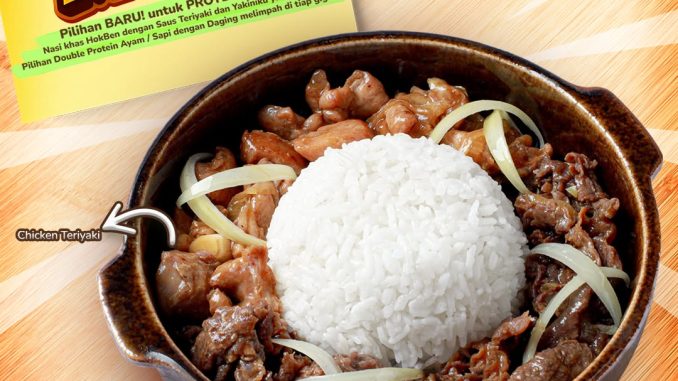 Promo HokBen NEW! Double Meat mulai Rp. 54.546 dengan pilihan Beef, Chicken, dan Mix plus nasi