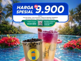 Promo HopHop Bank Saqu minuman favorit Rp. 9.900 bayar QRIS April 2026