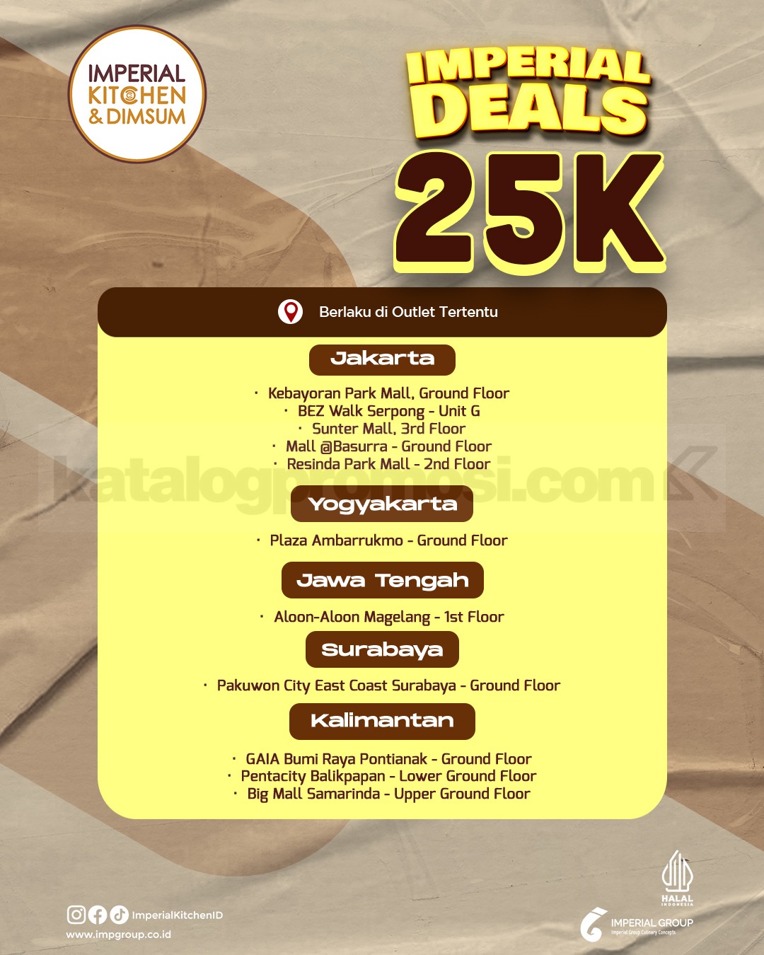 Promo Imperial Kitchen & Dimsum Paket Hemat Rp. 25.000 Promo Imperial Kitchen & Dimsum Paket Hemat Rp. 25.000 1