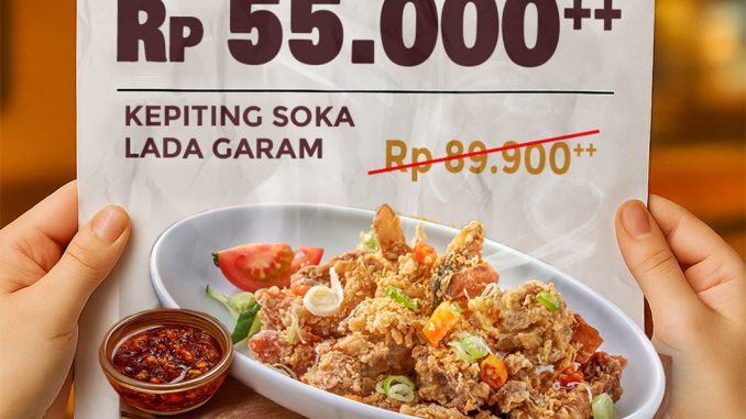 Promo Imperial Kitchen & Seafood Kepiting Soka Lada Garam Rp. 55.000++ Dine-in Kemayoran