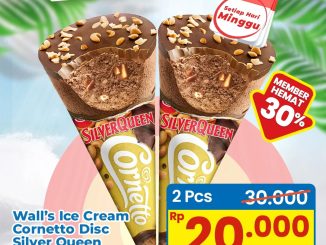 Promo Indomaret Es Krim Day beli 2 Wall’s Cornetto Disc SilverQueen Rp. 20.000 khusus member berlaku 26 Oktober 2025 di Jawa & Bali.