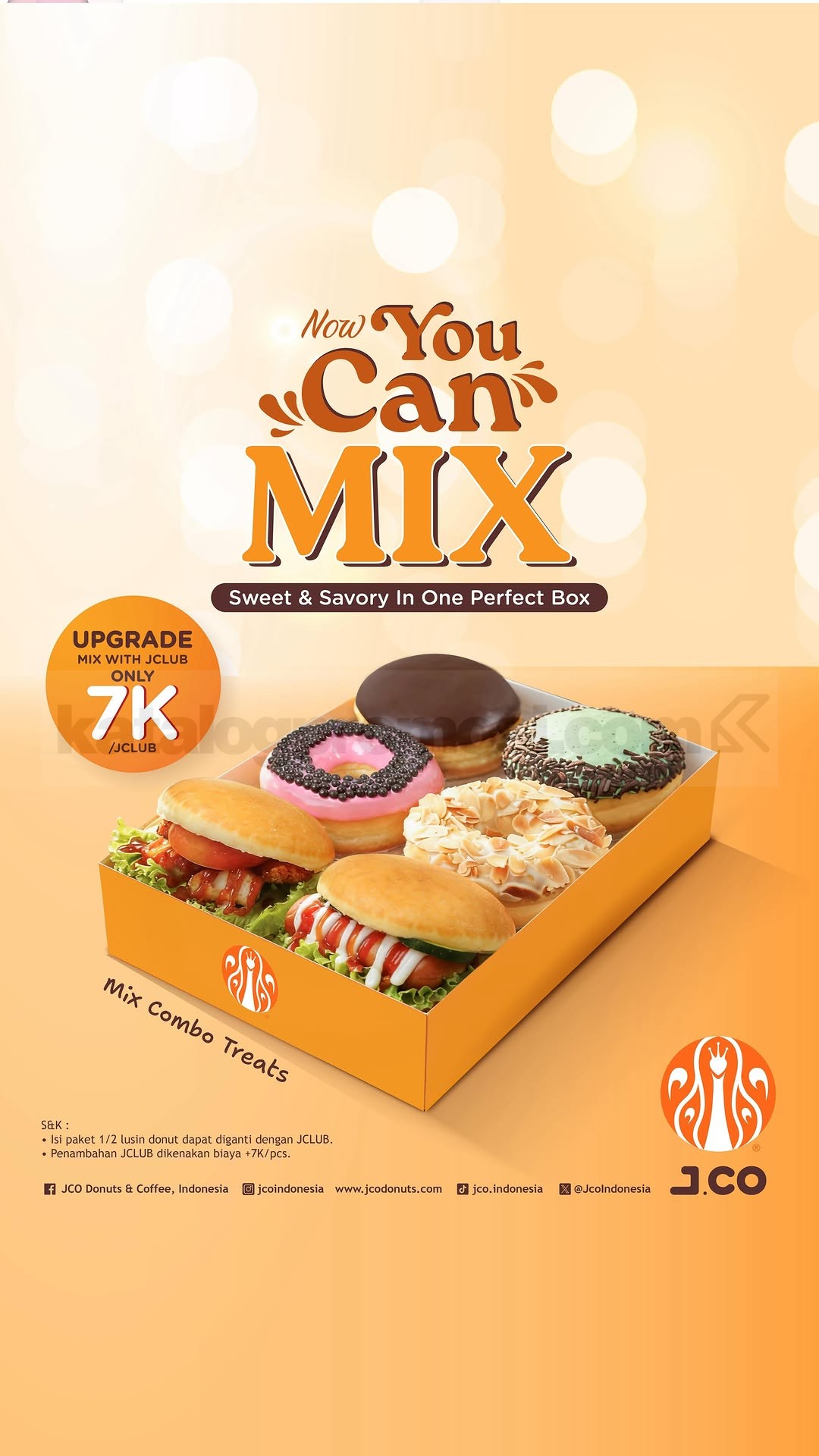 Promo JCO Mix Combo Treats Donuts & JCLUB Cuma Rp. 7.000 Promo JCO Mix Combo Treats Donuts & JCLUB Cuma Rp. 7.000 untuk tambahan JCLUB di semua store