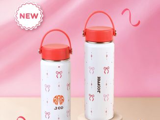 Promo JCO NEW Ribbon Tumbler Rp. 259.000 merchandise tumbler terbaru yang tersedia di seluruh gerai JCO Indonesia.