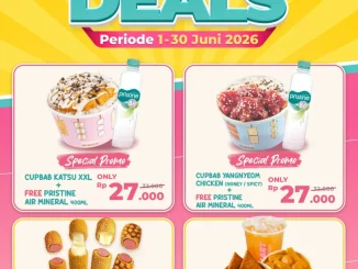 Promo K3MART June Deals Menu Korea mulai Rp. 27.000 dengan pilihan cupbab, corndog, dan tteokbokki