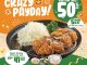 Promo Kimukatsu Crazy Payday Katsu Set Diskon 50% berlaku 24–28 November 2025 dengan pembelian sushi.