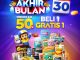 Promo Klik Indomaret Kejutan Akhir Bulan Diskon hingga 50% tanggal 30 April 2026 di aplikasi Klik Indomaret untuk kebutuhan harian