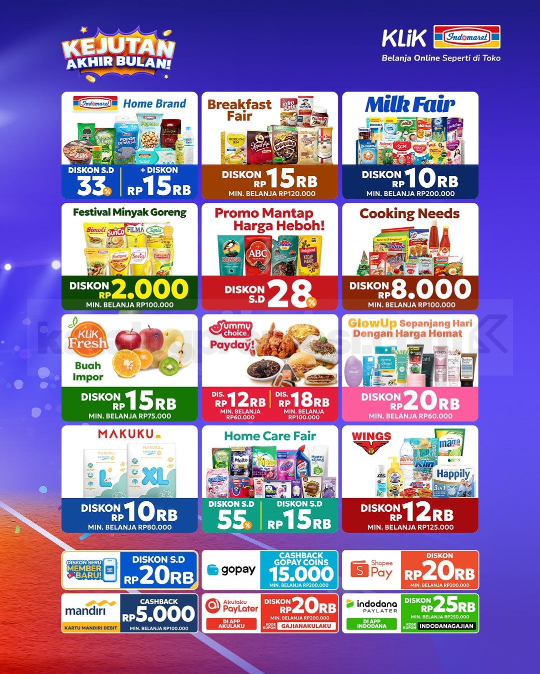 Promo Klik Indomaret Kejutan Akhir Bulan Diskon hingga 55% Promo Klik Indomaret Kejutan Akhir Bulan Diskon hingga 55% 3