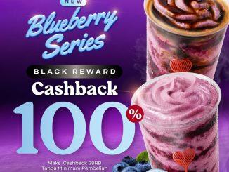 Promo Kopi Kenangan Black Member Cashback 100% Blueberry Series hingga Rp. 28.000 lewat aplikasi