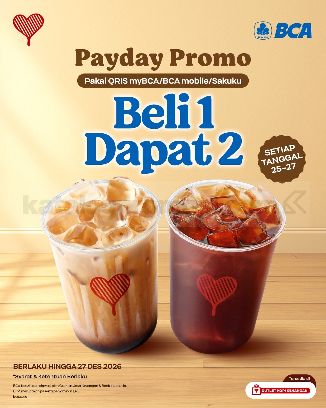 Promo Kopi Kenangan Payday Cashback hingga 65% Promo Kopi Kenangan Payday Cashback hingga 65% 1