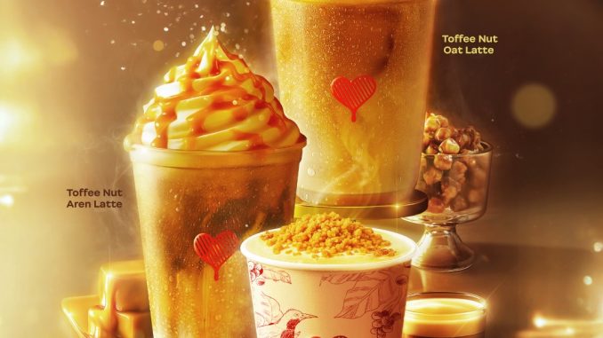 Flyer promo Kopi Kenangan Toffee Nut Series minuman baru mulai Rp. 19 ribu dengan promo Beli 2 Gratis 1 atau Beli 3 Gratis 1.