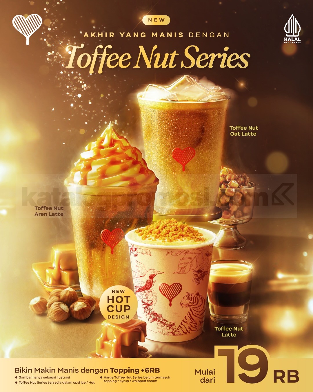 Promo Kopi Kenangan NEW! Toffee Nut Series Mulai Rp. 19 ribu Flyer promo Kopi Kenangan Toffee Nut Series minuman baru mulai Rp. 19 ribu dengan promo Beli 2 Gratis 1 atau Beli 3 Gratis 1.