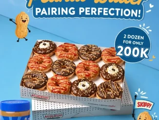 Promo Krispy Kreme x Skippy 2 dozen Rp200.000 selama persediaan masih ada