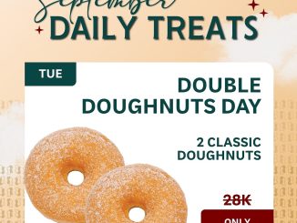 Promo Maison Féerie Double Doughnut Day 2 donat Rp20.000 berlaku setiap Selasa September 2025