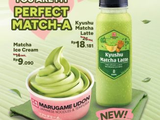 Promo Marugame Udon Matcha Ice Cream Rp 9.090 dan Matcha Latte Rp 18.181