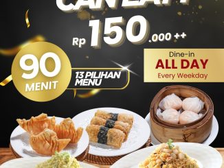 Promo May Star Mal Artha Gading All You Can Eat Rp150.000++ berlaku all day weekdays Senin sampai Jumat