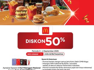 Promo McDonald's Hari Pelanggan Nasional Diskon hingga 50% dengan Kartu Debit CIMB Niaga 3
