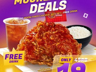 Promo Moon Chicken Moonlander Deals Rice Set Rp. 19.000 dengan ayam goreng dan minuman gratis berlaku 1–30 November 2025