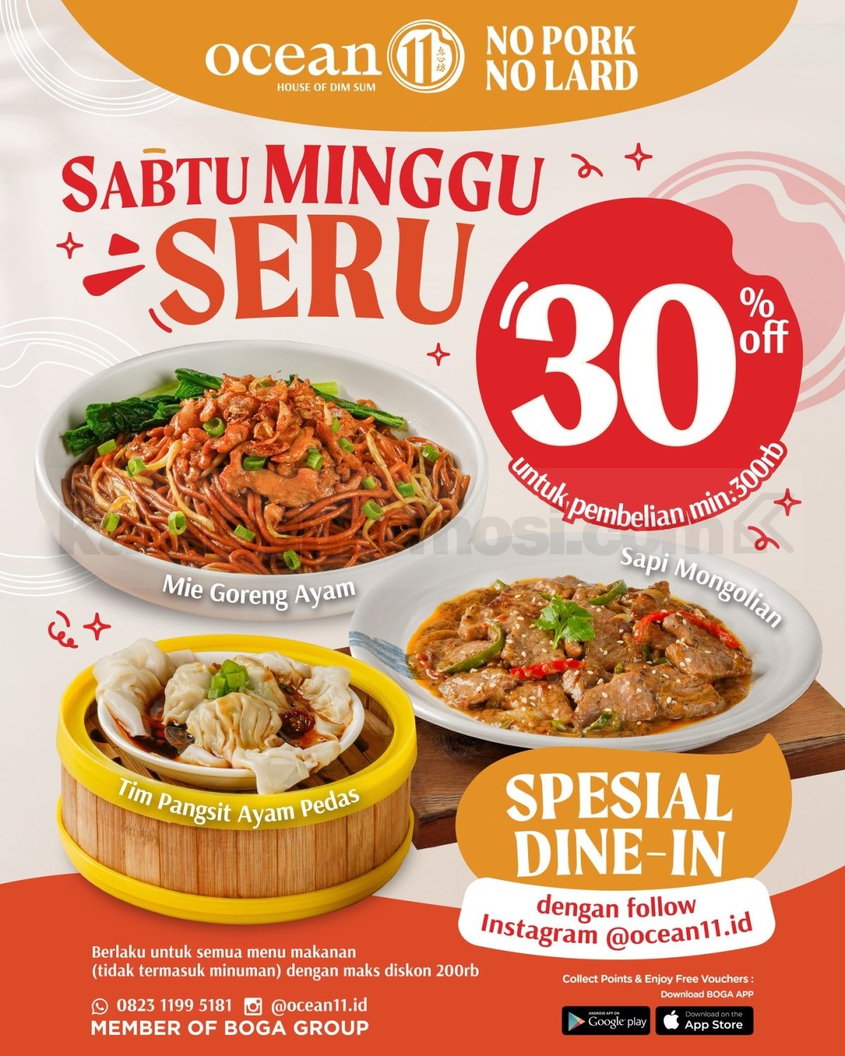 Promo OCEAN 11 Sabtu Minggu Seru Diskon 30% Promo OCEAN 11 Sabtu Minggu Seru diskon 30% di Supermal Karawaci