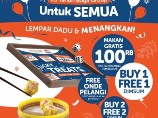 Promo Ocean 8 Boga Group 23 Anniversary beli 1 gratis 1 dim sum dan makan gratis Rp. 100.000 berlaku 6–10 Oktober 2025 di seluruh outlet.