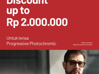 Promo Optik Melawai Lensa Progressive Photochromic diskon hingga Rp. 2.000.000, berlaku terbatas