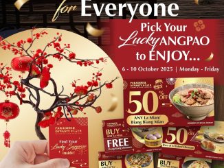 Promo Paradise Dynasty Boga Group 23 Anniversary beli 1 gratis 1 dan diskon 50% berlaku 6–10 Oktober 2025 di seluruh outlet.