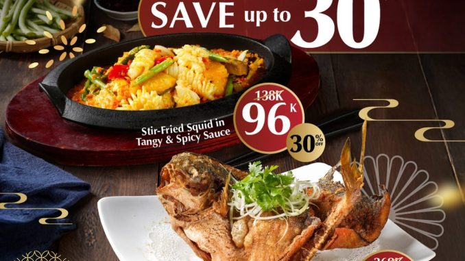 Promo Paradise Dynasty Chef’s Recommended Seafood Selection diskon hingga 30% menu seafood lezat